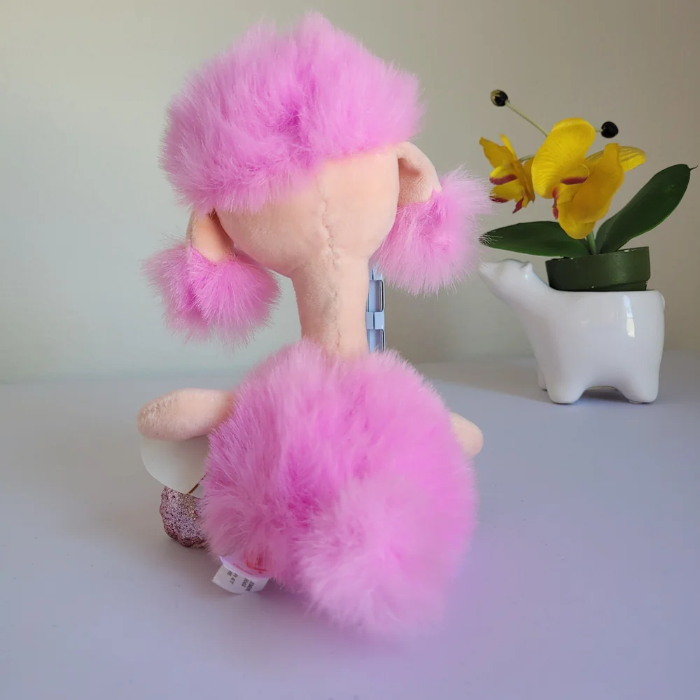 Ty Pink Poodle Plush with Glittery Paws